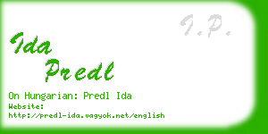 ida predl business card